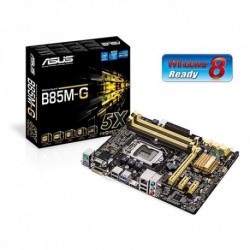 MB ASUS B85M-G B85 LGA1150 4DDRIII 2*PCIe-16x VGA+DVI+HDMI 4*SATA3 6*USB (5x Protection) mATX